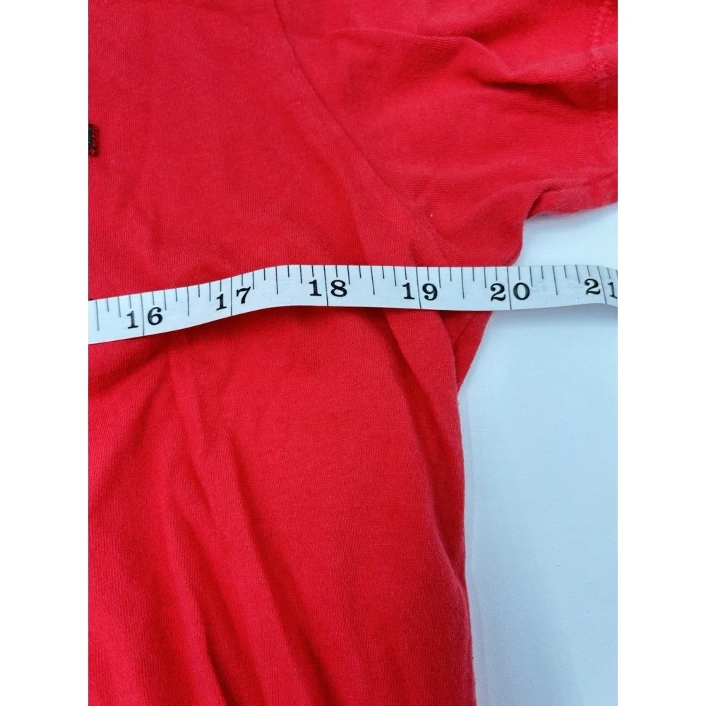 True Religion Red Logo Tee Shirt Men's Medium USA Y2K Streetwear Graphic